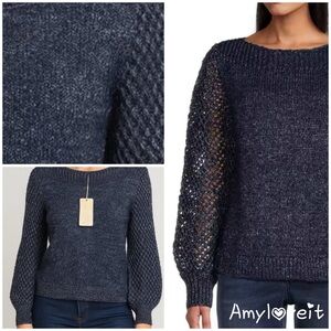 Tommy Bahama Shimmer Balloon Sleeve Sweater #69